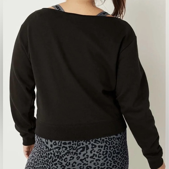 PINK Victoria’s Secret Everyday Lounge Off The Shoulder Sweatshirt - Picture 9 of 12